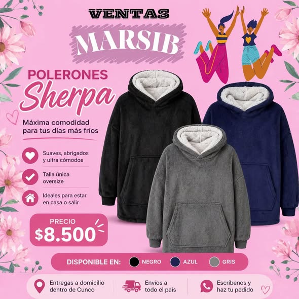 Polerón Sherpa Largo Talla Única Oversize
