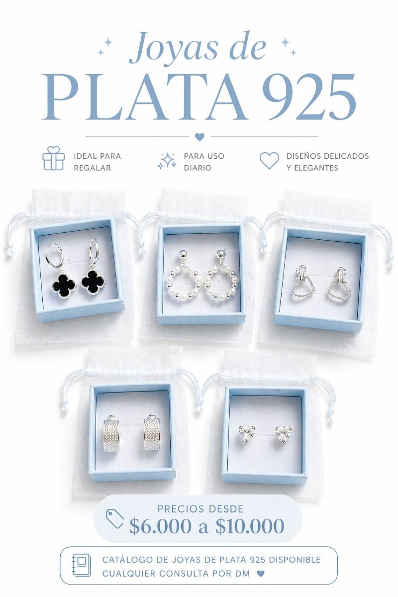 Hermosas Joyas de Plata 925