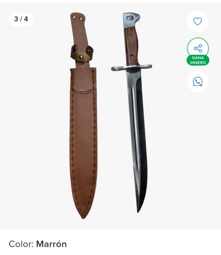 Cuchillo Ruso AK 47 hoja 27cm