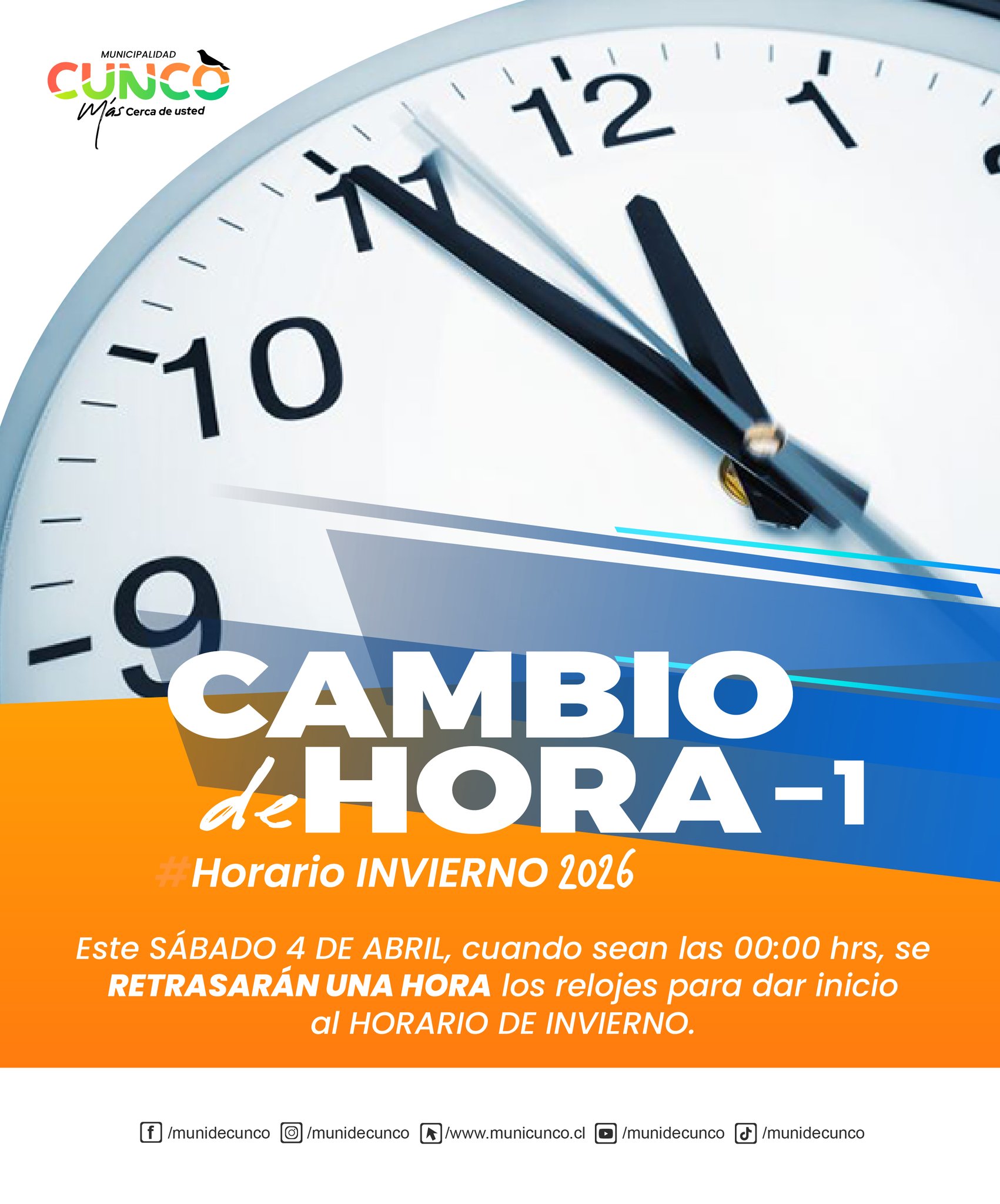 Cambio de Hora: Inicio del Horario de Invierno 2026
